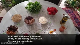 آش گوجه با نارگل