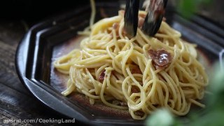اسپاگتی کاربنارا یک غذای ساده برای شام و ناهار