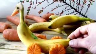 ایده هنری و جالب با میوه موز