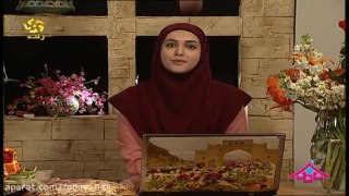 برش های زیبای پرتقال سیب و خیار