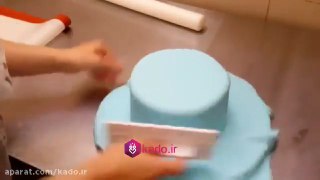 تزئین کیک با خمیر فوندانت
