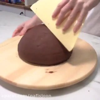 تزئین کیک به شکل قارچ