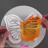 تزئین کیک به شکل پروانه