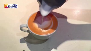 تزیین قهوه لاته بخش شانزدهم