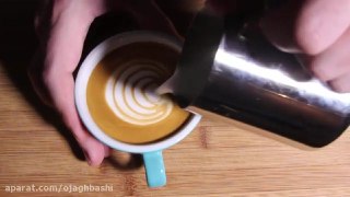 تزیین قهوه لاته بخش نهم