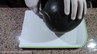 تزیین هندوانه به شکل دیس مخصوص شب یلدا