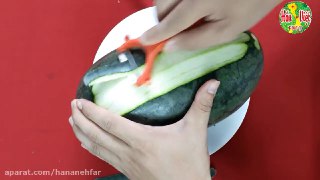 تزیین هندوانه به شکل گل مخصوص شب یلدا