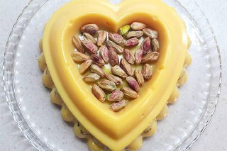 تصویر دسر کاسترد پسته