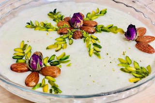 تصویر فرنی نارگیلی افطاری