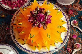 تصویر مسقطی زعفرانی افطار