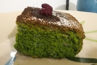 تصویر کیک سبز اسفناج