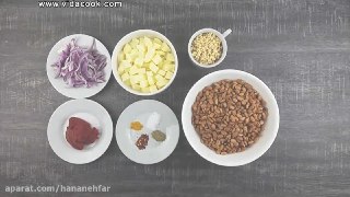خوراک لوبیا چیتی آسان و