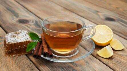 عکس دمنوش چای سبز و دارچین