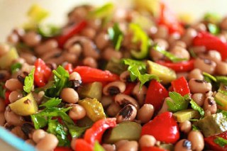 عکس سالاد لوبیا چشم بلبلی