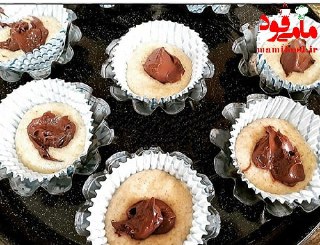 مافین دارچینی با مغز نوتلا
