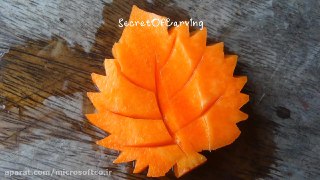 میوه آرایی برگ با هویج