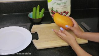 میوه آرایی تزیین انبه به شکل ماهی