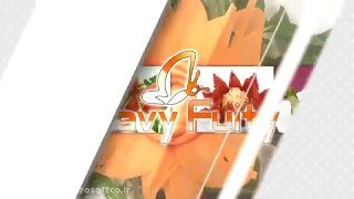 میوه آرایی طرح گل با خیار