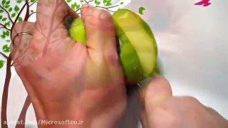 میوه آرایی طرح گل با سیب