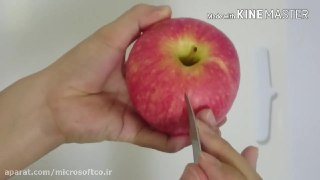 میوه آرایی طرح گل با سیب