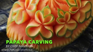میوه آرایی طرح گل روی هندوانه