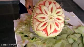 ویژه شب یلدا میوه آرایی تزیین هندوانه شب یلدا