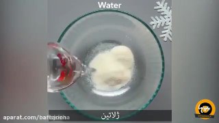 ژله خرده شیشه با شیر شیک و مجلسی