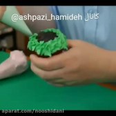 کاپ کیک کریسمس مدل دو با خامه یا باترکریم