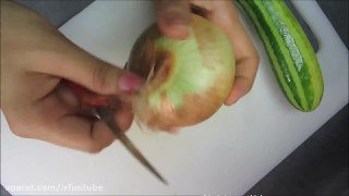 ۷ تزیئن گل با استفاده از پیاز هویج برگ و خیار